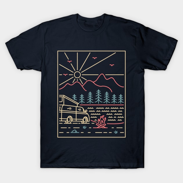 Camper 1 T-Shirt by VEKTORKITA